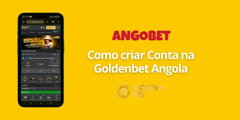 Como registar uma Conta na Goldenbet