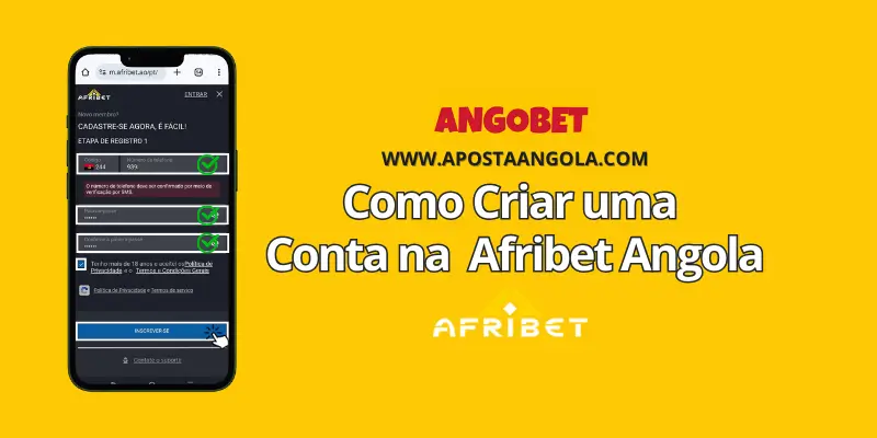 Como criar conta na Afribet