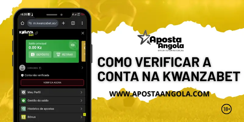 COMO VERIFICAR A C0NTA NA KWANZABET