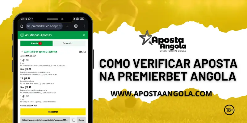 COMO VERIFICAR APOSTA NA PREMIERBET ANGOLA