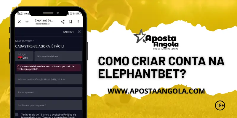 Como Criar Conta na Elephant Bet