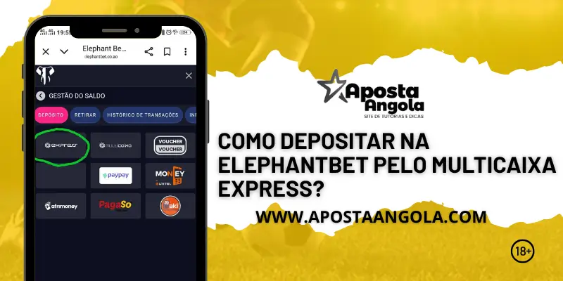 Como Depositar na ElephantBet pelo Multicaixa Express