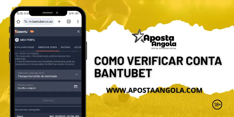 Como verificar a conta na Bantubet