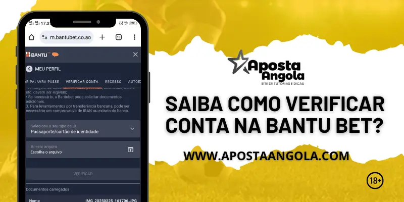Como verificar conta na Bantu Bet?